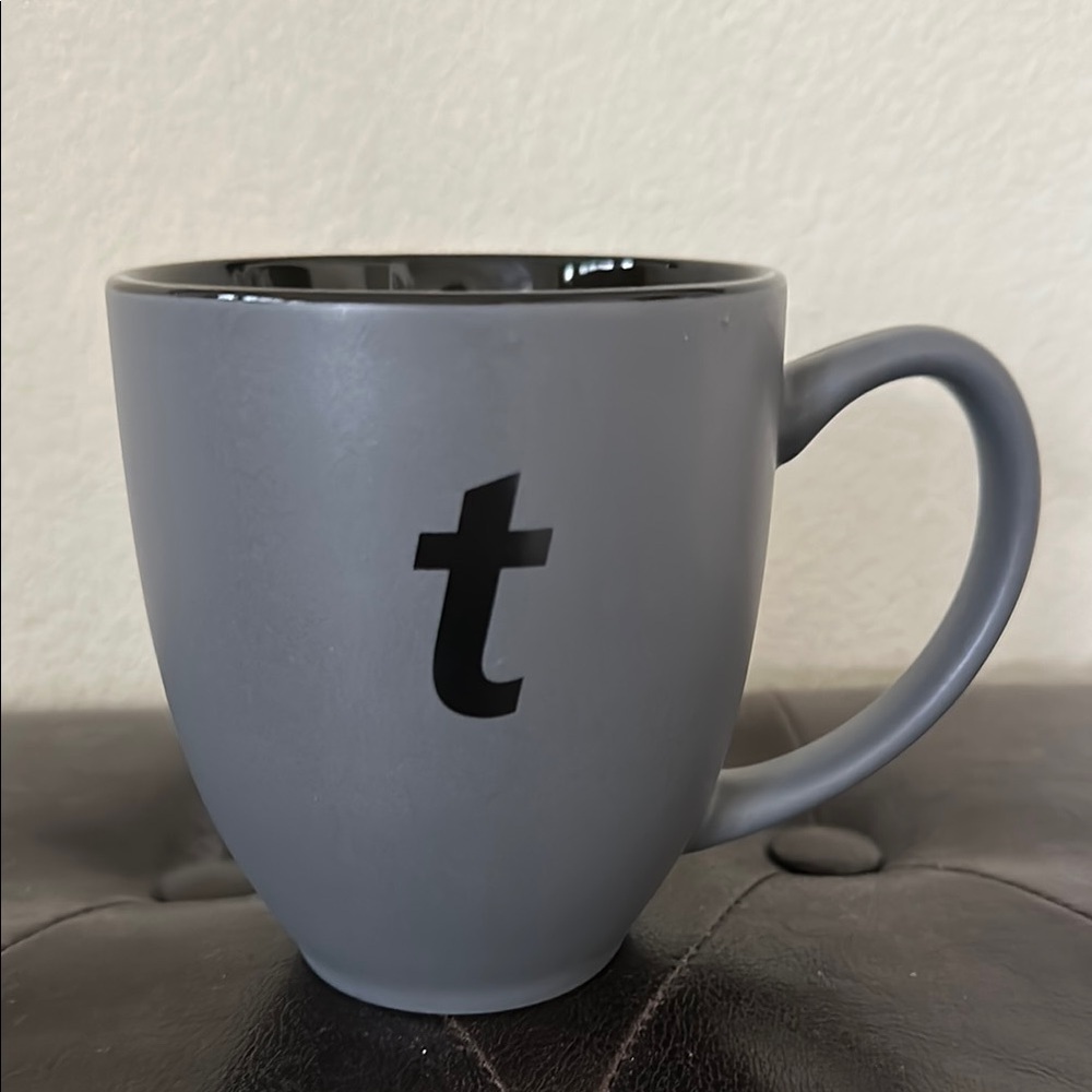 Ticketmaster Gray and Black Mug